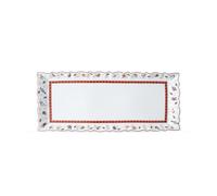 Villeroy & Boch - Toy's Delight bandeja para el roscón de reyes, plato de servicio rectangular de porcelana Premium, apta para microondas, multicolor/rojo/blanco, 39 x 16 cm