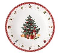 Villeroy & Boch - Toy's Delight Specials plato de presentación, plato grande para pizza, tartas, plato de servicio de porcelana, vajilla navideña, 30 cm Ø, apto para lavavajillas y microondas