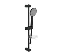 Villeroy & Boch Universal Showers - Conjunto de alcachofa de ducha, barra y manguera, 3 chorros, negro mate TVS109004UK0K5