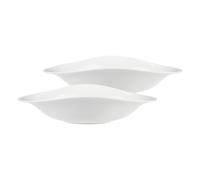 Villeroy & Boch Vapiano Juego 2 Platos para Pasta Blanco Porcelana 26x21 cm