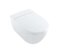 Villeroy & Boch ViClean - Bidé electrónico con cerámica, Rimless, CeramicPlus,SoftClosing, blanco alpino V0E200R1
