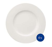 Villeroy & Boch Vivo Basic White - Juego de platos llanos (6 unidades, 27 cm)