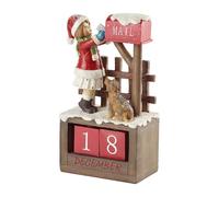 Villeroy & Boch Calendario Winter Collage Niña multicolor, figurita navideña, plástico y polirresina