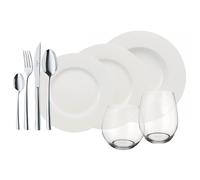 Villeroy & Boch – Servicio de mesa Wonderful World White 4 Friends, 36 piezas, blanco