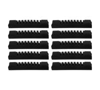 VILLFUL Empuñaduras para manijas de Equipaje 10 Piezas PS Negro, Asas de Maleta de Repuesto para Viaje, cómodo Agarre