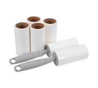 VILLFUL Rodillo Quitapelusas Portátil Reutilizable para Mascotas y Ropa 8 Unidades con Mango Gris Ergonómico Papel Adhesivo 40 y 60 Hojas Adecuado para Eliminar Pelo de Perro Gato y