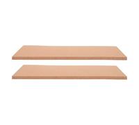 VILLFUL Tablero de Corcho Autoadhesivo Rectangular para Cocina y Hogar, Diseño Elegante sin Marco, Paquete de 2 Piezas para Notas y Fotos