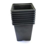 VILMORIN 15 MACETAS CUADRADAS DE PLÁSTICO, 9 cm