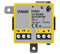 VIMAR 03982 Actuador electrónico conectado IoT View Wireless para 1 persiana con orientación de láminas con salida de relé conmutada para motor cosφ 0,6 2 A 100-240V~ 50/60 Hz
