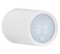 Vimar 03989 Válvula termostática Inteligente para radiadores, Control Remoto y Voz, Mayor Ahorro energético, instalación fácil y Amplia compatibilidad Gracias a los adaptadores suministrados