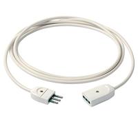 Vimar 0P32362.B Cable Alargador 3G 0,75 Gancho 3 m, Color Blanco | Alargador 3 m con enchufe tipo L 10 A, toma Sicury P11 y cable H05VV-F 3G0,75 mm²