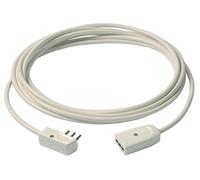 Vimar 0P32369.B Cable Plano 3G0,75 Alargador Enchufe, 5 m, Color Blanco