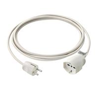Vimar 0P32400.B Cable alargador Lineal 3m, Clavija reconectable Schuko, Toma de Corriente reconectable Universal estándar Italiano P40