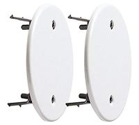 Vimar 0T02645 Tapa redonda diámetro 76 mm con garras para cajas de diámetro 55-70 mm, urea, blanco, 2 unidades