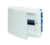 Vimar 0TV53112.B Centralita de empotrar IP40, 12 módulos, Incluye riel DIN (60715 TH35), Tapa Color Blanco y Caja de empotrar para Paredes de mampostería