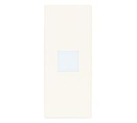 VIMAR 31000A.DB - Línea de botón intercambiable 1 módulo axial, con difusor iluminable y personalizable con símbolo retroiluminable, color blanco