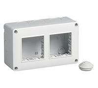 Vimar cajas de superficie - Caja ip40 4 módulo 2x2 serie plana