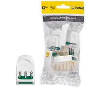 Vimar FP00203.B Enchufe pequeño SICURY 2P+T 10A 250V~ 4 Piezas Clavijas orientables en línea o en equipo, estándar italiano tipo S11-SPB11