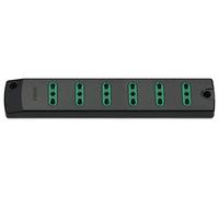 VIMAR FP00406 - Toma móvil múltiple 2P + T 16 A, 250 V, con 6 salidas Bpresa Sicury estándar italiano tipo P17/11, sin cable, color negro