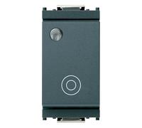 Vimar Interruptor 1 Fase, No 10A Luminoso, Color Gris
