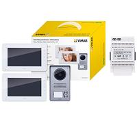 Vimar K40911 Kit videoportero contenido: 2 videoporteros con teclado capacitivo LCD 7 in + 40103 Alimentador para videoportero con salida 24 Vdc, alimentación 100-240 V