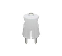 Vimar RI.00231B Enchufe 2P+T 16A 250V Combinado Estándar Alemán y Francés Salida Cable axial Blanco