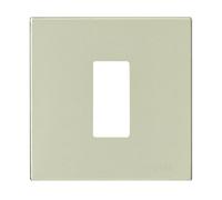 Vimar serie 8.000 - Placa 1 módulo aluminio presión serie 8000 oro