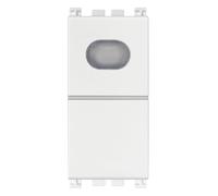 Vimar serie arke - Pulsador 1 polo no 10 piloto blanco gris