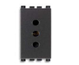 Vimar serie arke - Toma 2 polos+tierra 10a p11 gris