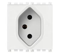 Vimar serie arke - Toma sicury 2 polos+tierra 10a suizo 13 blanco