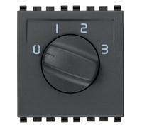 Vimar serie eikon - Conmutador rotatorio 1 polo 6a gris
