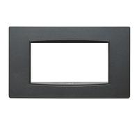 Vimar serie eikon - Placa classic 4 módulo metal antracita mate