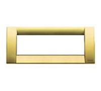 Vimar serie idea - Placa classica 6 módulo metal oro mate
