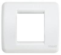 Vimar serie idea - Placa rondo 1-2 módulo metal blanco