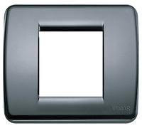Vimar serie idea - Placa rondo 1-2 módulo plastico gris grafito