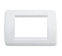 Vimar serie idea - Placa rondo 3 módulo plastico blanco brillante