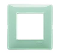 Vimar serie plana - Placa 2 módulo reflex menta