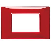 Vimar serie plana - Placa 3 módulo reflex rubi