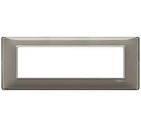 Vimar serie plana - Placa 7 módulo reflex ceniza
