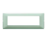 Vimar serie plana - Placa 7 módulo reflex menta