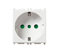 Vimar serie plana - Toma 2 polos+tierra 16a p30 blanco