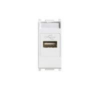 Vimar serie plana - Toma usb blanco