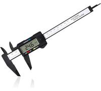 Vinabo Calibre Digital, Pie de Rey Clásico de 150 mm / 6 pulgadas con Pantalla LCD Grande Calibre para Mediciones Externas, Internas, de Profundidad y de Paso (Paquete de 5)