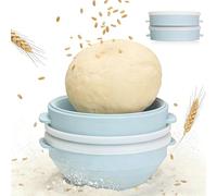 VINATO 2 Piezas Caja para Pizza con Tapa,Caja de Masa para Pizza,Caja de Masa de Silicona Antiadherente Caja Plegable para Masa de Pizza,Recipiente para Masa de Pizza-16.7 CM