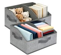 VINATO Cajas Almacenaje Ropa, Organizador Armario, Cajas Organizadoras, Almacenaje y Organización, Cestas almacenaje Baño, Cajas de Almacenaje para Ropa, Juguetes y Libros