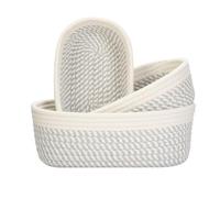 VINATO Cesto Ropa, Set de 3 Cestas Almacenaje Baño Multifunción Organizador (3 Tamaños) - para Baño, Cocina, Habitación de Niños y Decoración