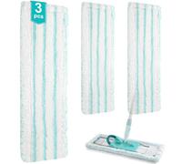 VINATO Pack 3 Recambios para Fregona Leifheit Profi XL, Fundas de Microfibra de Alto Grosor - Alta Absorción, Lavables Máquina