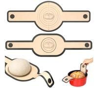 VINATO Set de 2 Tapetes de Silicona para Hornear Pan con Asas, Redondo y Ovalado, Antiadherente, Reutilizable, Resistente al Calor, Accesorios de Cocina (56x21 cm y 58,5x16 cm)