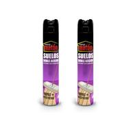 VINFER-Mopas Spray con Insecticida Pack 2x750 ml (1,5L)| Aerosol Doble Acción Limpieza e Insecticida | Para Insectos Rastreros | Limpia Suelos y Ayuda a Combatir Cucarachas, Hormigas y Arañas
