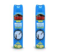 VINFERMATON - Insecticida Moscas y Mosquitos Perfume Limón Pack 2×600 ml | Spray Eliminador Insectos Voladores Interior y Exterior | Acción Inmediata Profesional | 100% MADE IN SPAIN